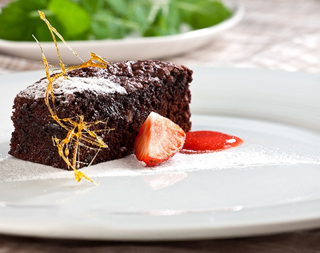 Brownies s creme fraiche