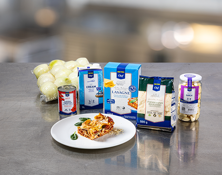 Špenátovo-rajčatové lasagne